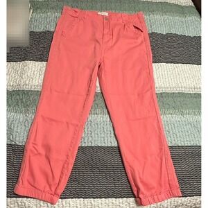 Risen Jeans Pink Jogger Denim Straight 2XL RDP5242X Elastic Ankle Stretch Casual